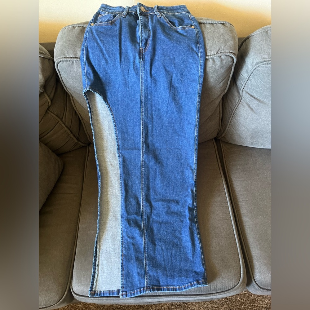 Blue Women's Jean Skirt